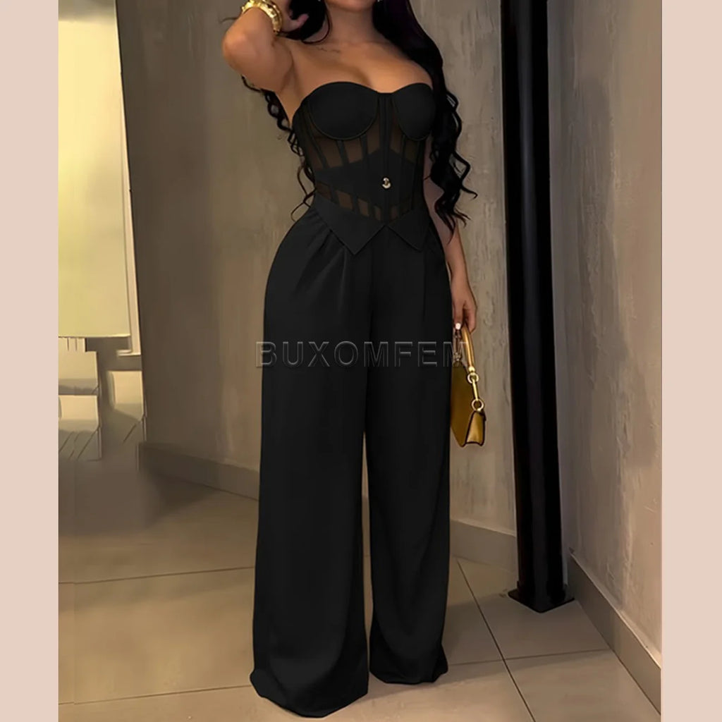 Meriden Sleeveless Fashion Jumpsuits Streetwear Outfits Evening Party Clothings