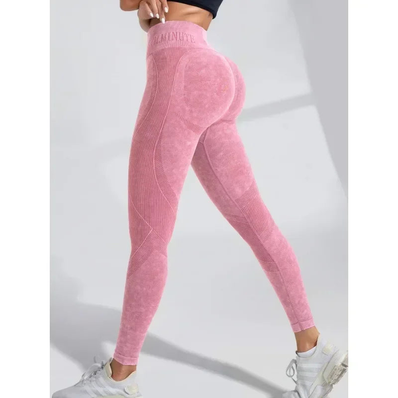 Lebanon Seamless Gym High Waist Hip Lifting Outdoor Sports Tight Waist Letter Sand Leggings