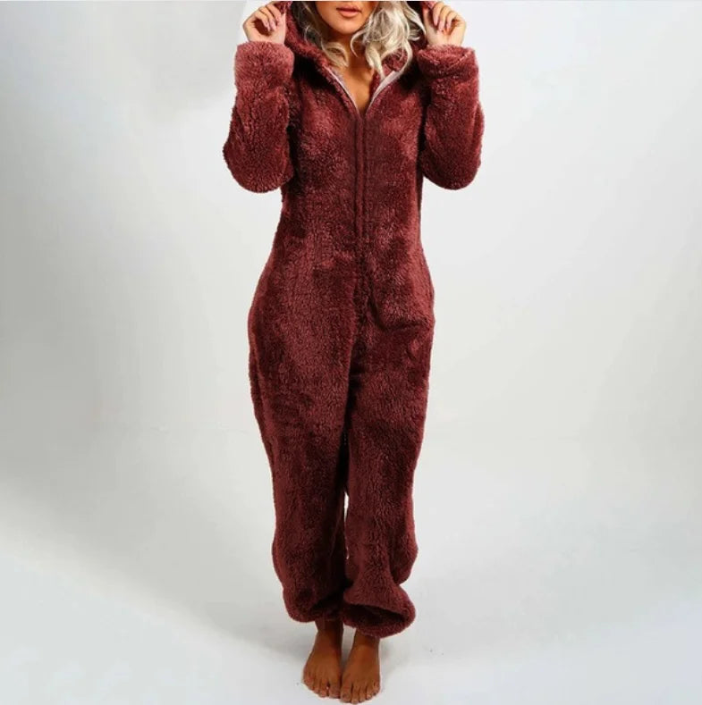 Plus Size One-Piece Jumpsuit for Women, Elegant Overalls, Full Length, Thickened, Autumn