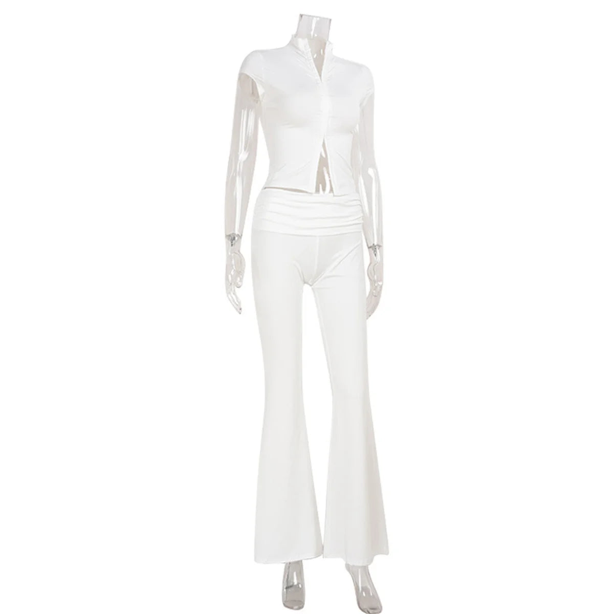 Priscila Casual Sheath Hollow Out Two Pieces Sets