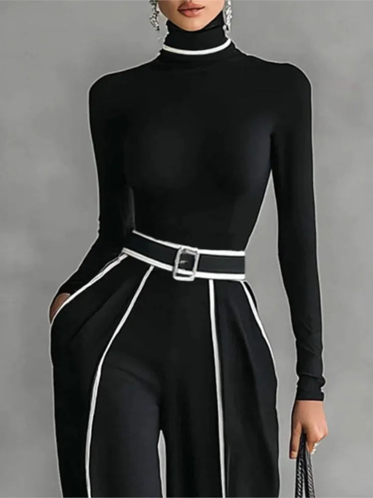 Lia Spring Woman's Color Matching Two-piece Sets