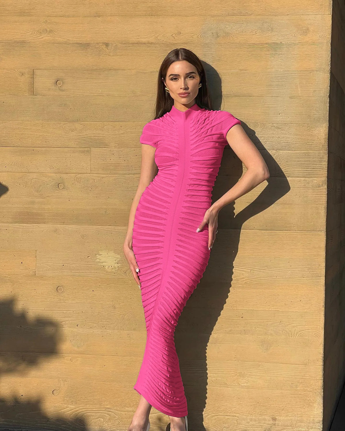 Hondura Slim Fashion Sleeve Bandage Party Elegant Dress