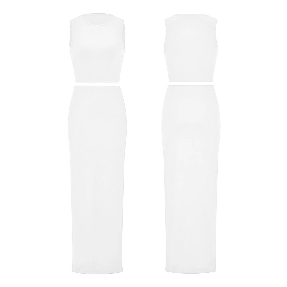 Melody Party Elegant Sexy Sleeveless Two Piece Sets