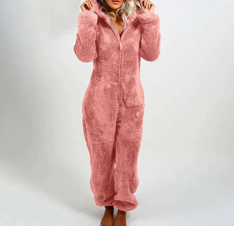 Plus Size One-Piece Jumpsuit for Women, Elegant Overalls, Full Length, Thickened, Autumn