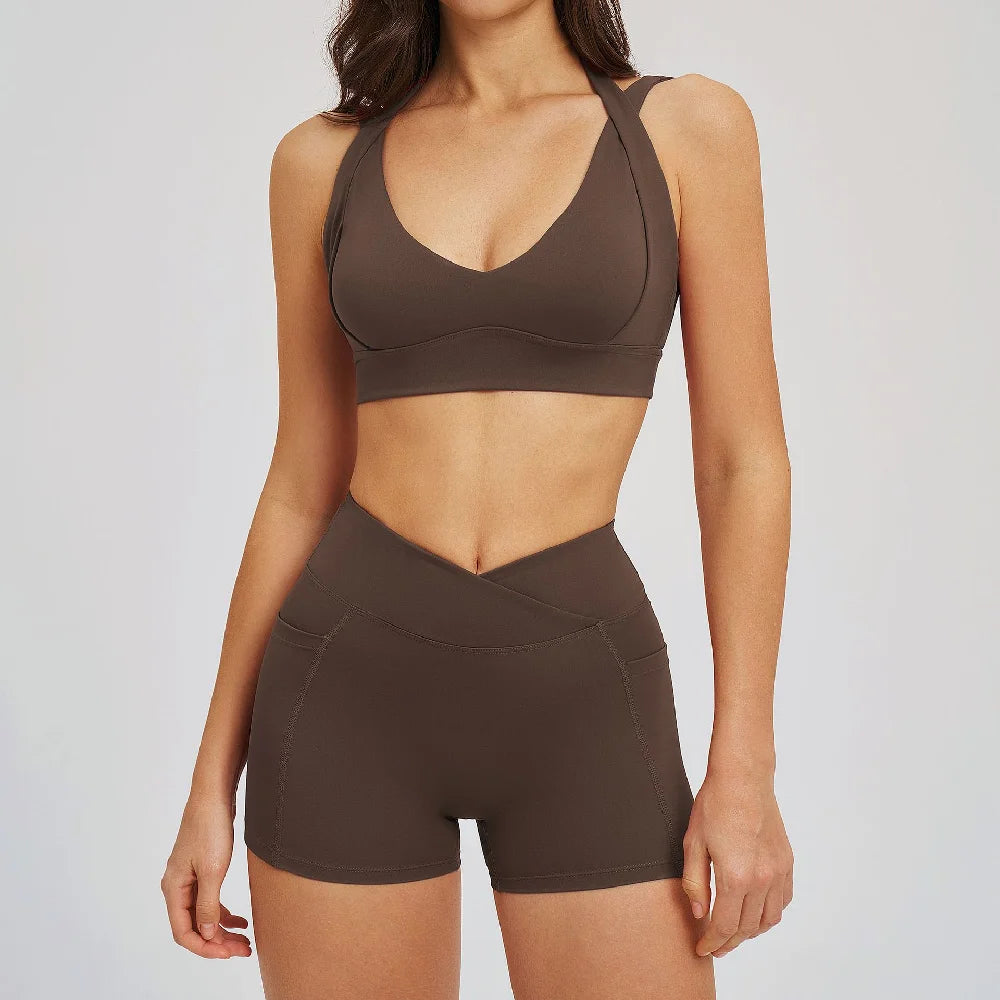 Priscila Tracksuits Gym Clothes Fitness Teo Piece Sets
