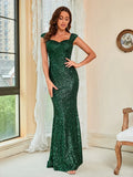 Fort Myers Elegant Feather Sexy One Shoulder Golden Slit Long Dresses