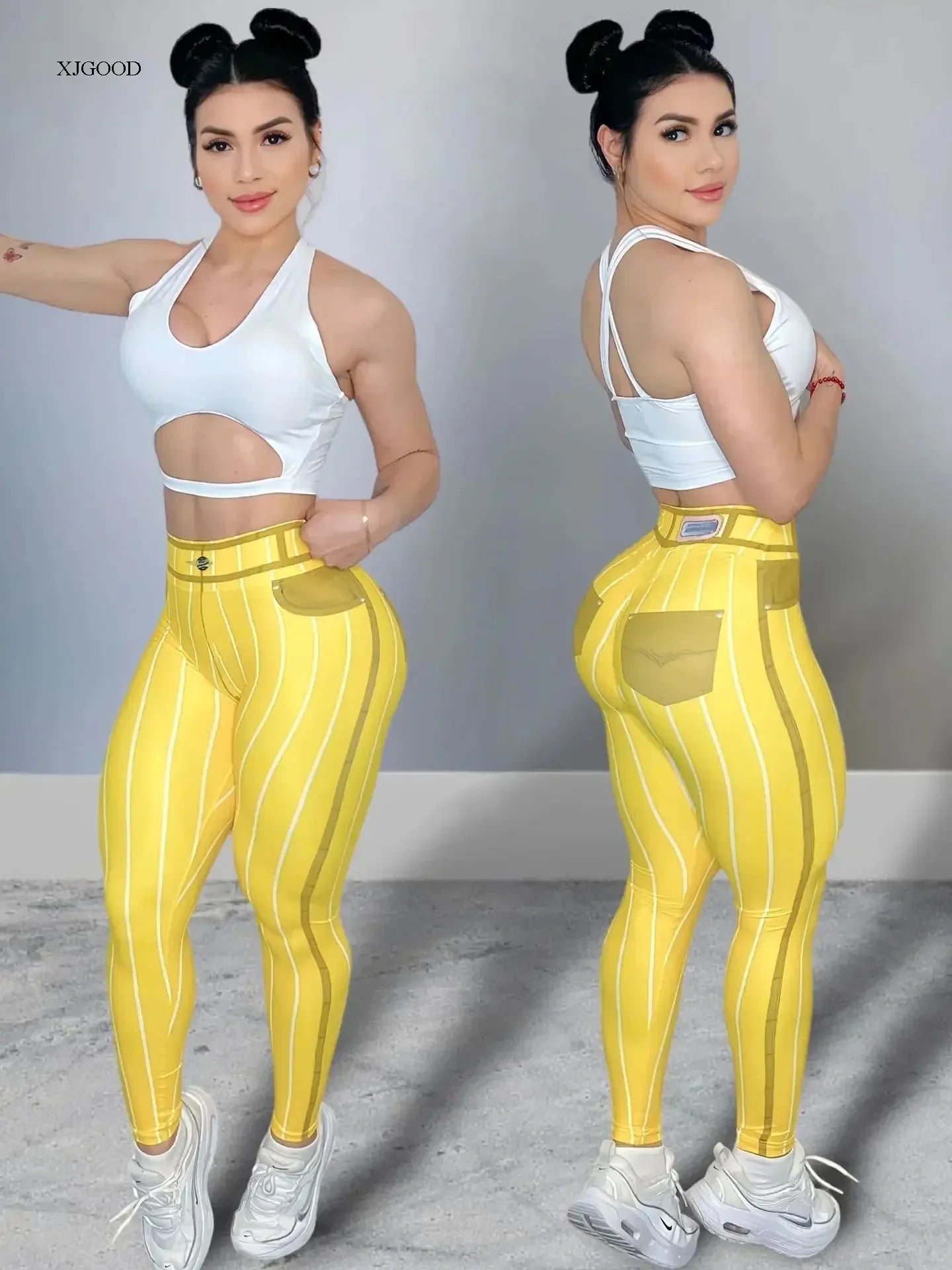 Walden High Waist Elastic Stretchy Jeans Casual Long Trousers