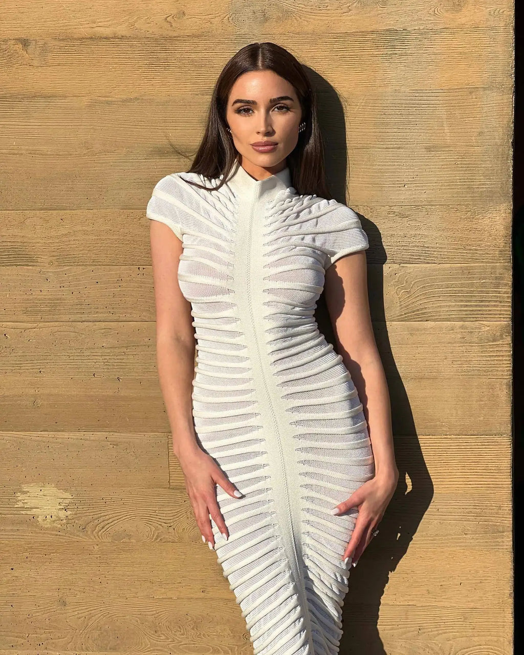 Hondura Slim Fashion Sleeve Bandage Party Elegant Dress