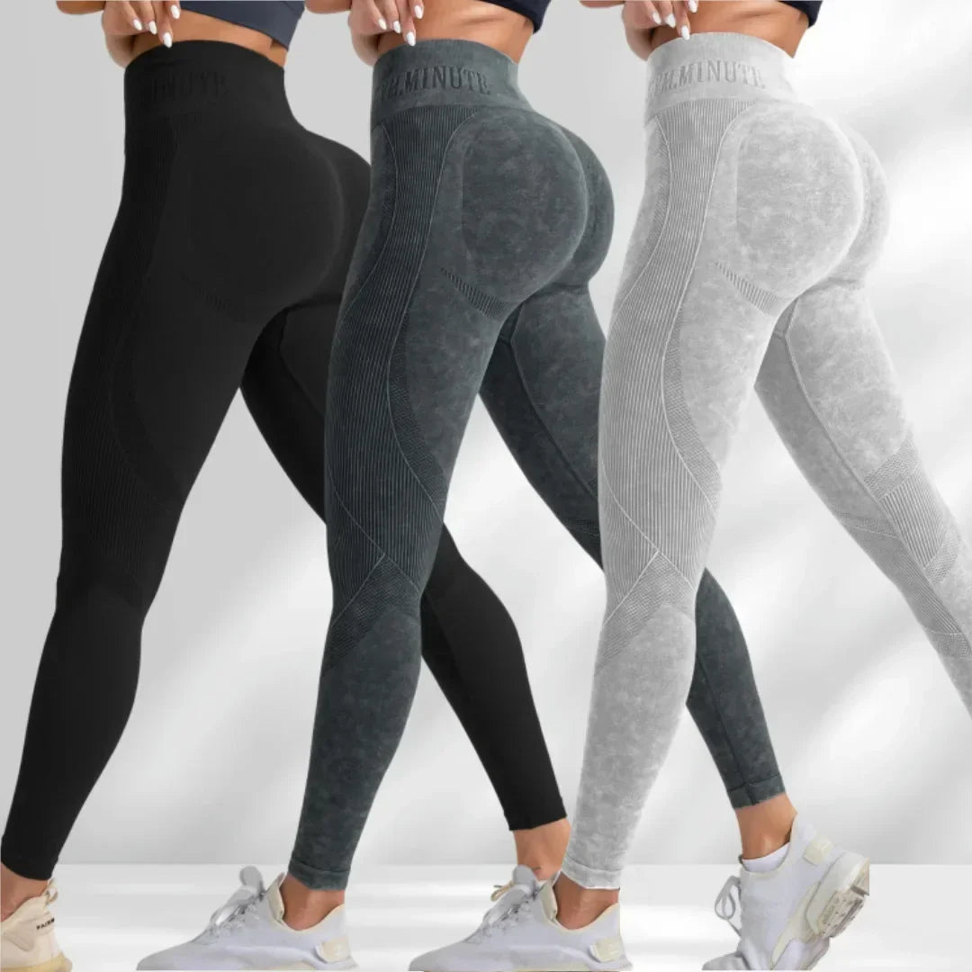 Lebanon Seamless Gym High Waist Hip Lifting Outdoor Sports Tight Waist Letter Sand Leggings