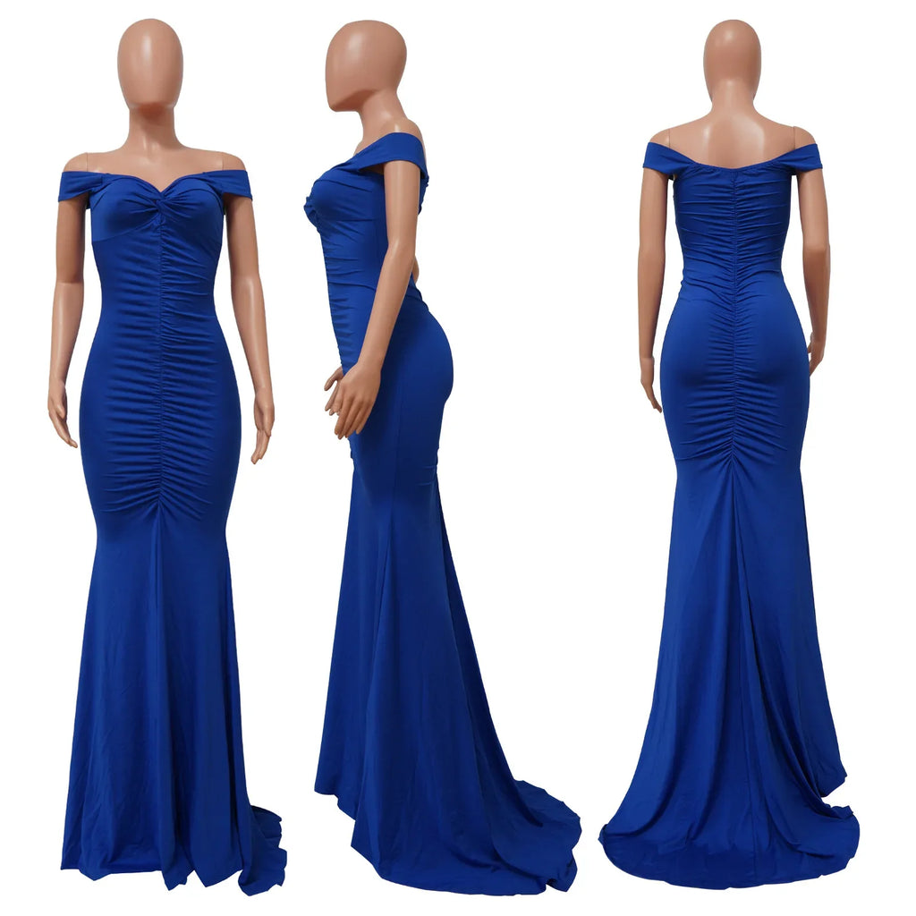 Toronto Banquet V Neck Sexy Satin Split Luxury Trailing Long Dresses