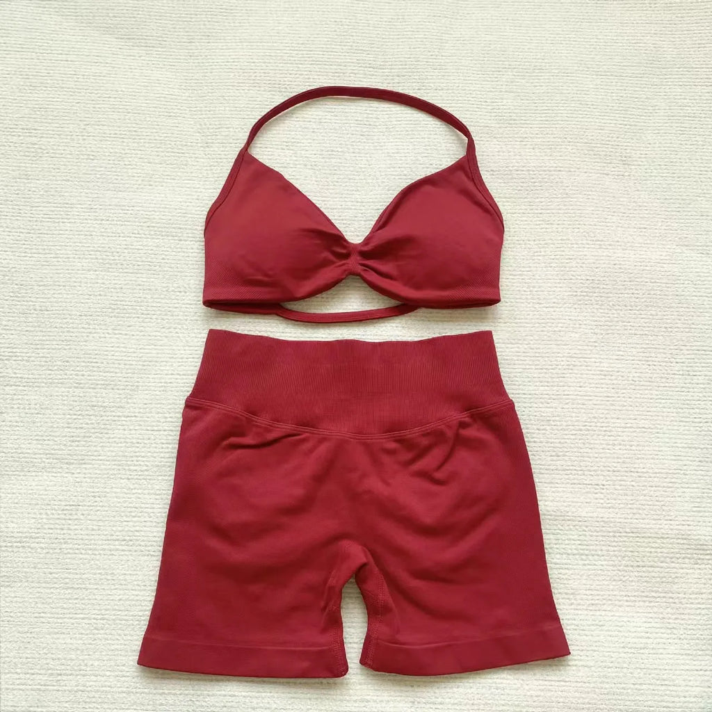 Camila Women Seamless Strappy Two Piece Sets