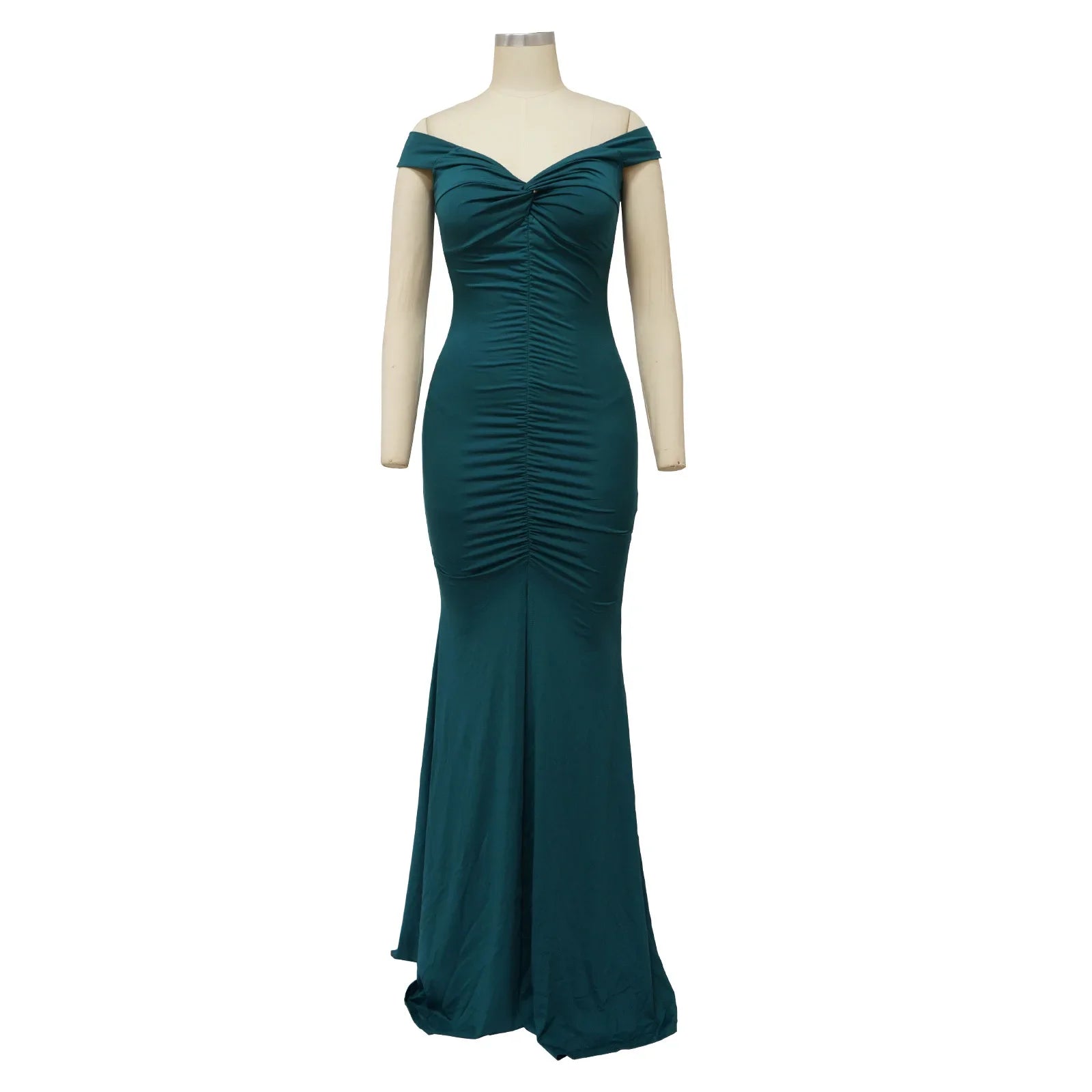 Toronto Banquet V Neck Sexy Satin Split Luxury Trailing Long Dresses
