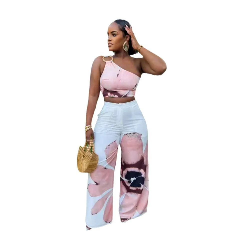 Hilda Wide Leg Full Length Sexy Two Piece Sets