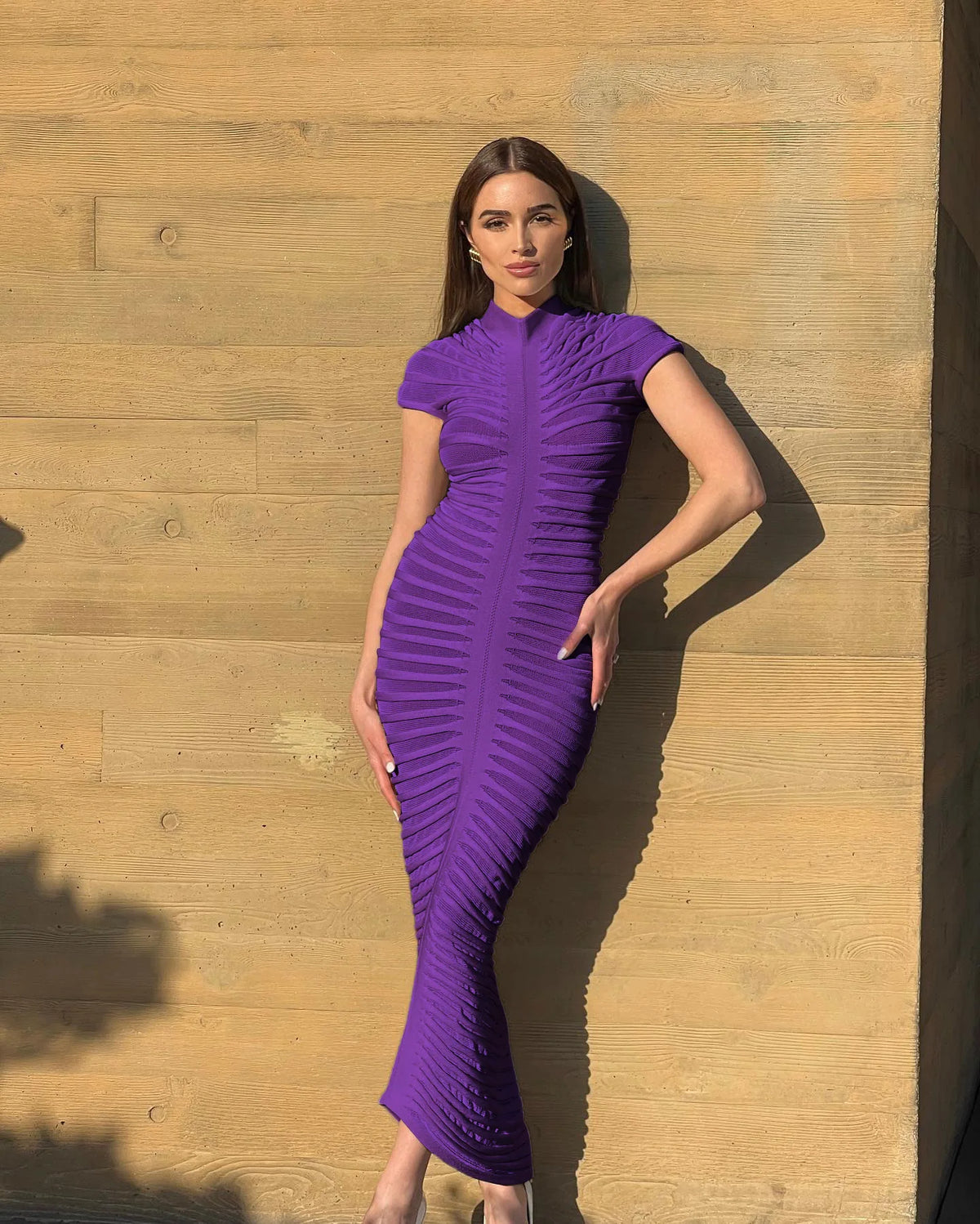 Hondura Slim Fashion Sleeve Bandage Party Elegant Dress