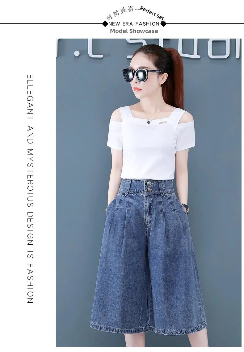 Women's Summer Thin Seven-Five Casual Pants Loose Fit Six-Length Fashionable plus Size