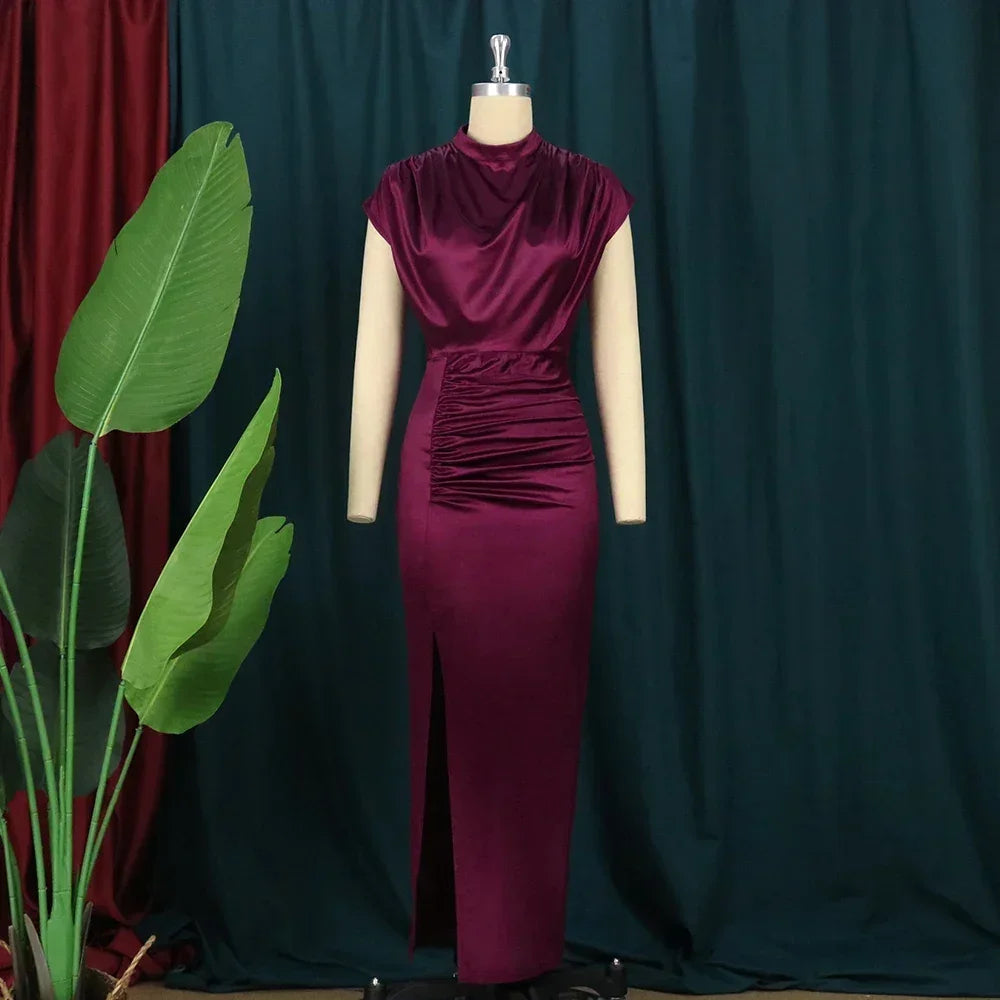 Azua Plus Size Sexy Bodycon Long Prom Slit Evening Birthday Party Cocktail Dress