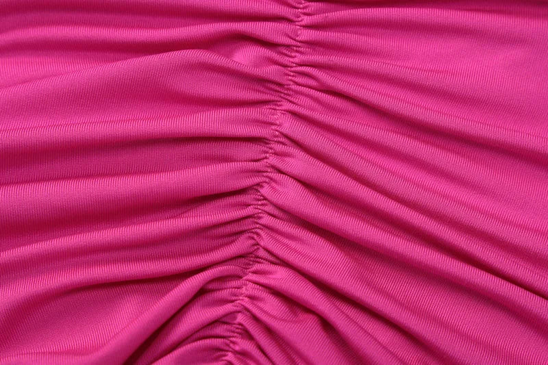 Jefferson One Shoulder Sleeveless Backless Ruched Bodycon Maxi Dress