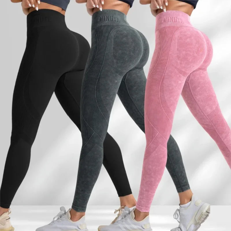 Lebanon Seamless Gym High Waist Hip Lifting Outdoor Sports Tight Waist Letter Sand Leggings