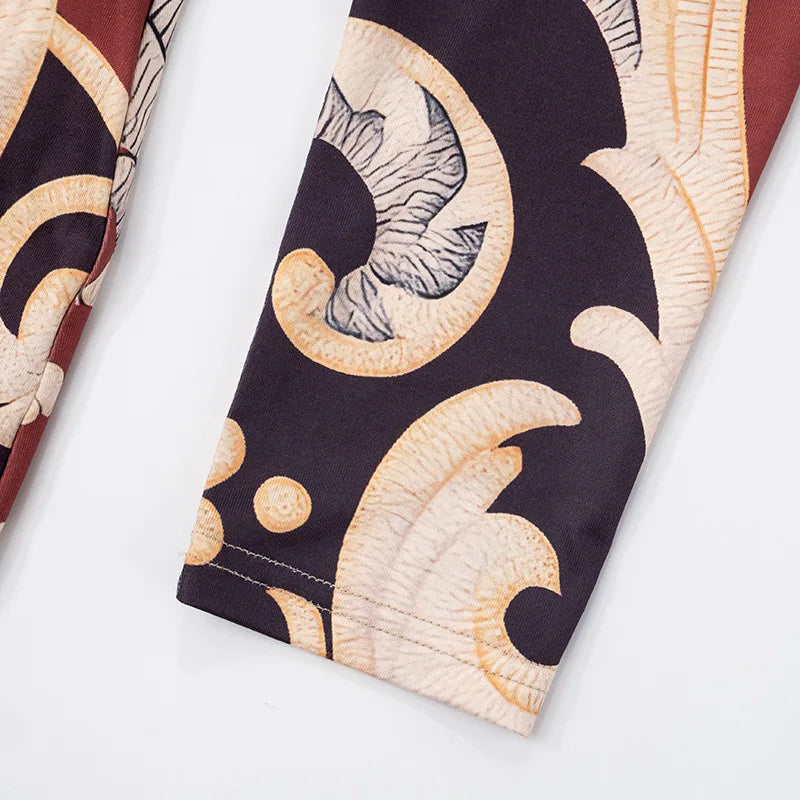 Soho Print One Shoulder Long Slimming Cross Border Jumpsuit