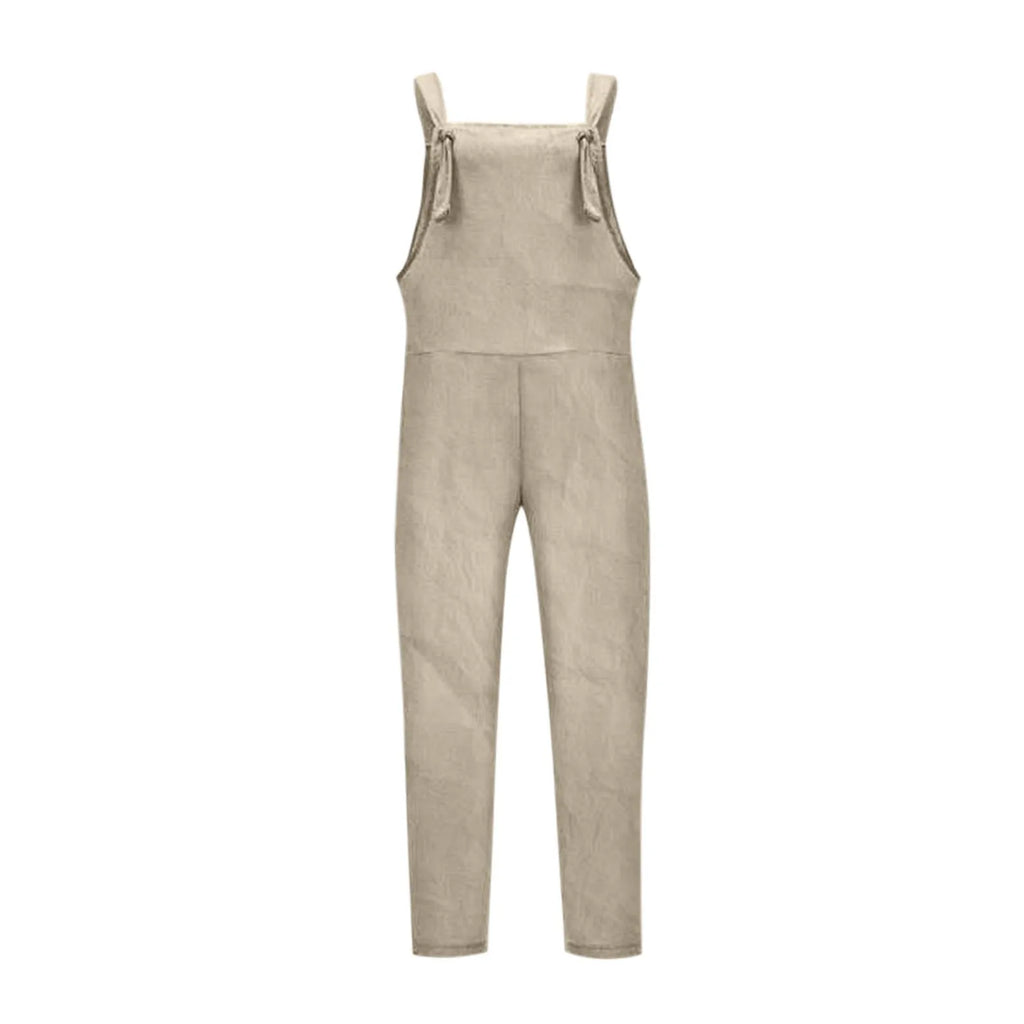 Women Plus Size Overalls Jumpsuits Casual Solid Loose Dungarees Retro Fashion