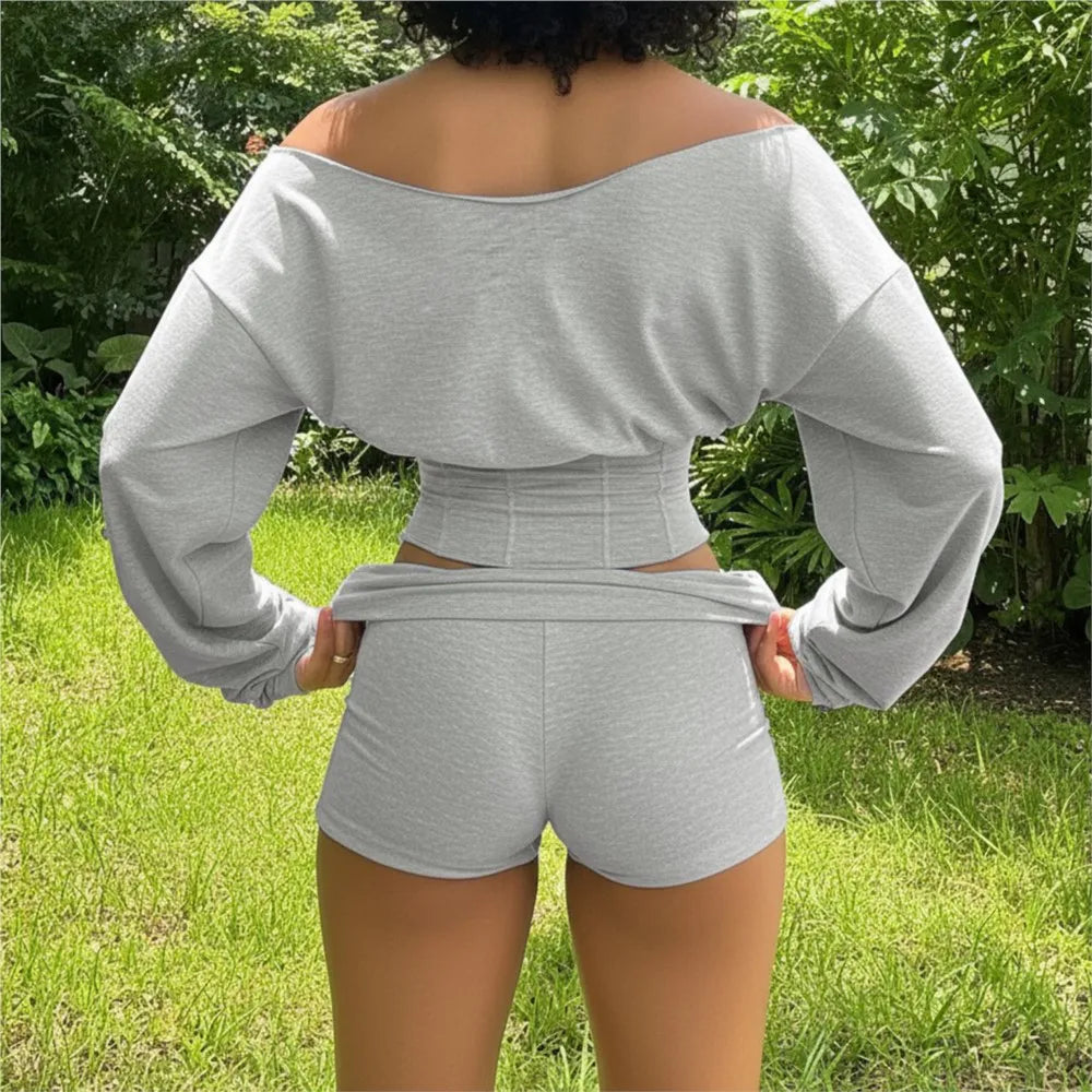 Pamela Outfit Casual Long Sleeves Two Piece Sets