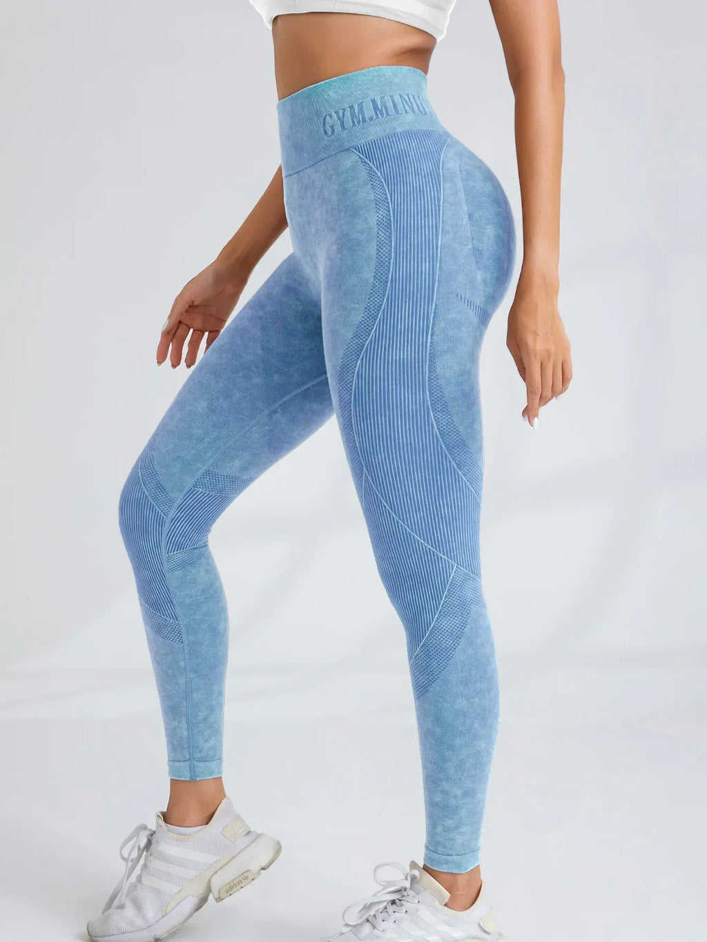 Lebanon Seamless Gym High Waist Hip Lifting Outdoor Sports Tight Waist Letter Sand Leggings