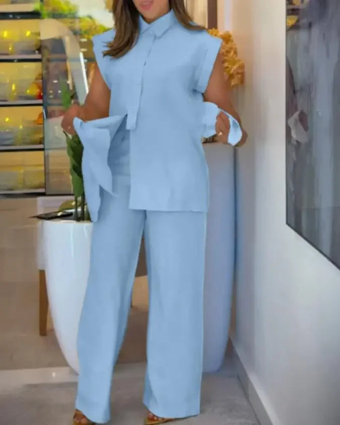 Tamara High-waisted Casual Two-piece Set