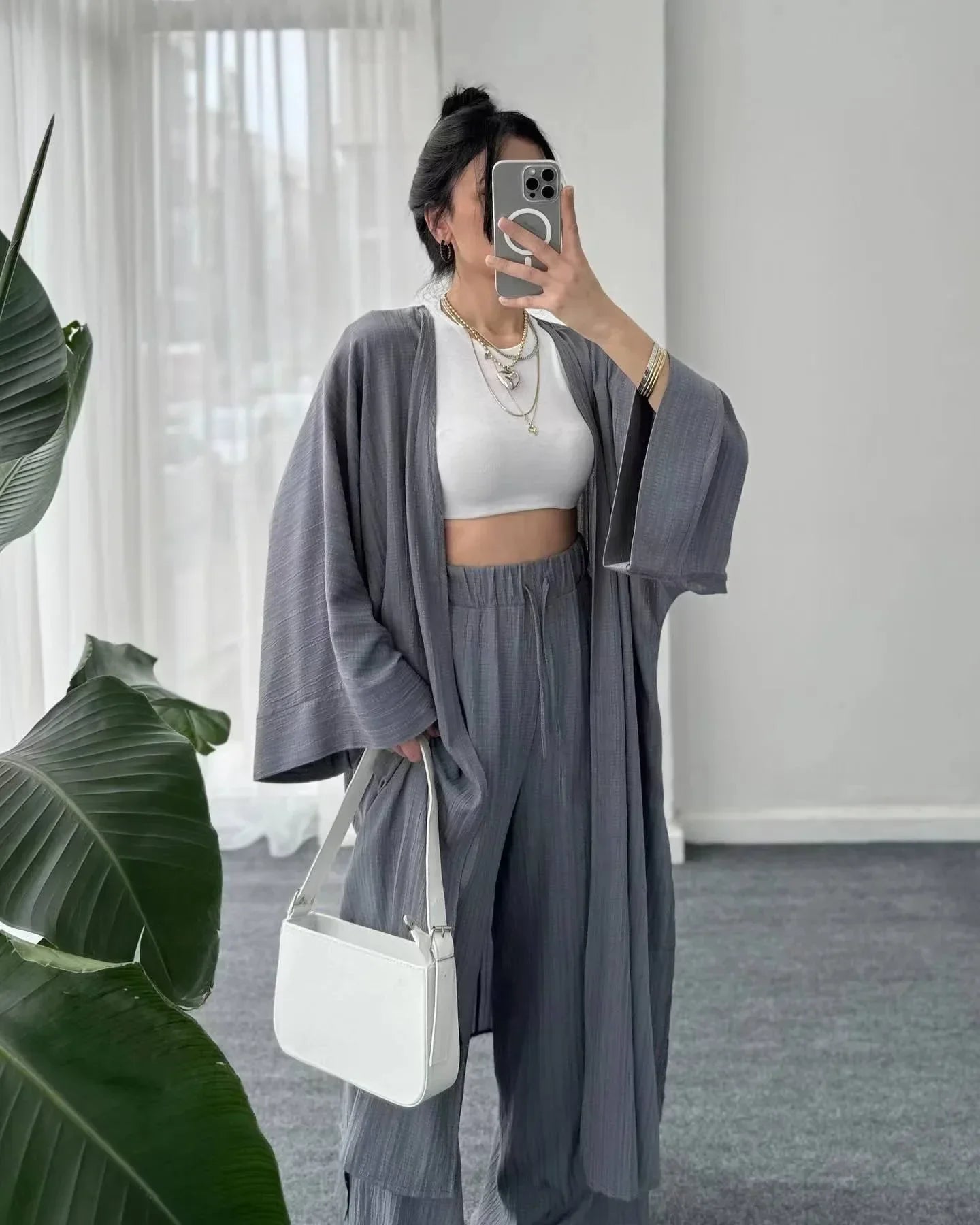 Alicia Women Elegant Solid Loose Two-piece Set