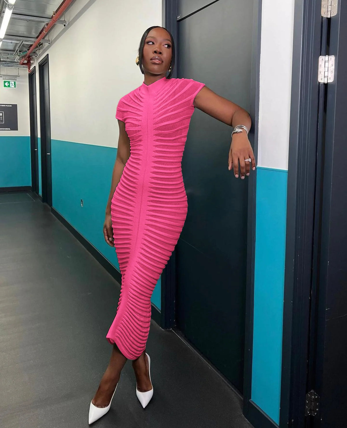 Hondura Slim Fashion Sleeve Bandage Party Elegant Dress