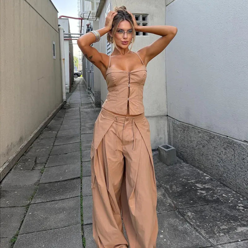 Jandherys Streetwear Fashion Chic  Two Piece Sets