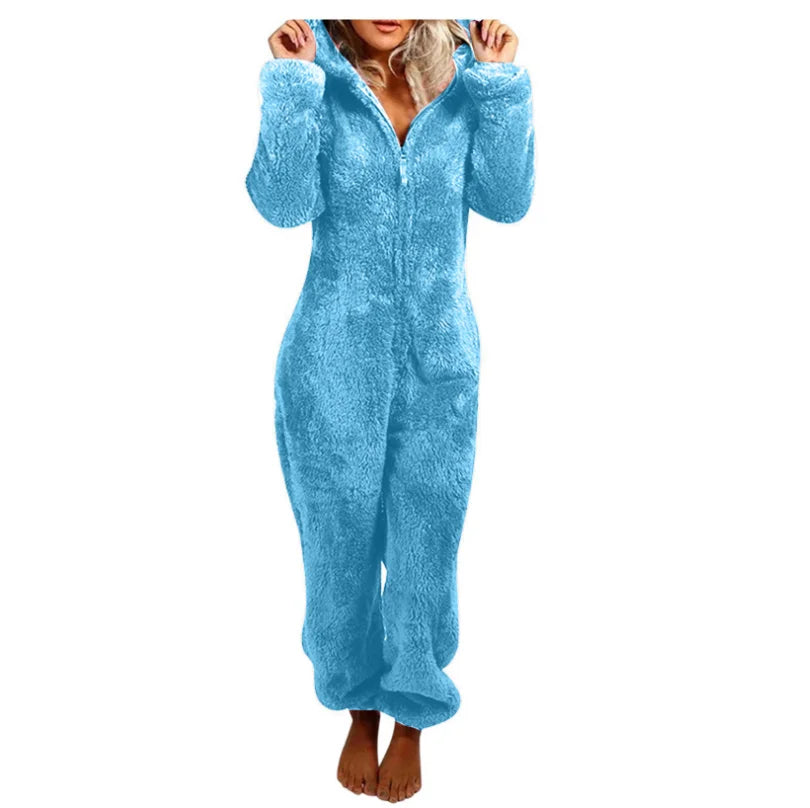 Plus Size One-Piece Jumpsuit for Women, Elegant Overalls, Full Length, Thickened, Autumn