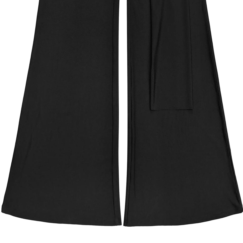 Peterborough Hollow Out Bandage Patchwork Halter Sleeveless Backless Jumpsuit