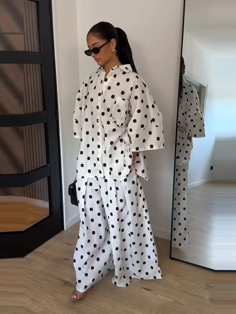 Rafaela Elegant Lapel Three Quarter Two Piece Sets