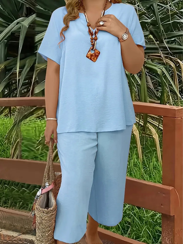 Pamela Autumn Fashion Plus Size Two Piece Sets