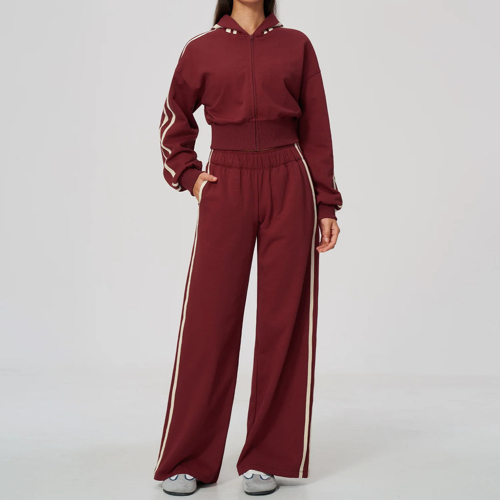 Gabriela Outfit Long Sleeved Sportswear Two Piece Sets