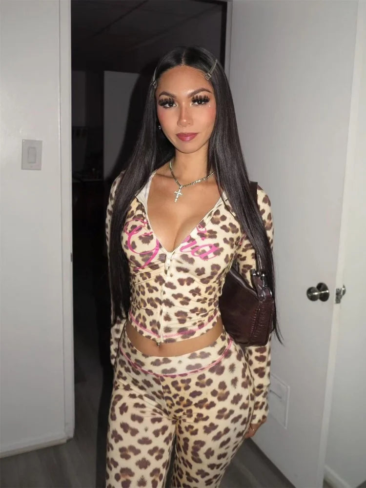 Jazmin High-Waisted Tight Trousers Two-piece Sets
