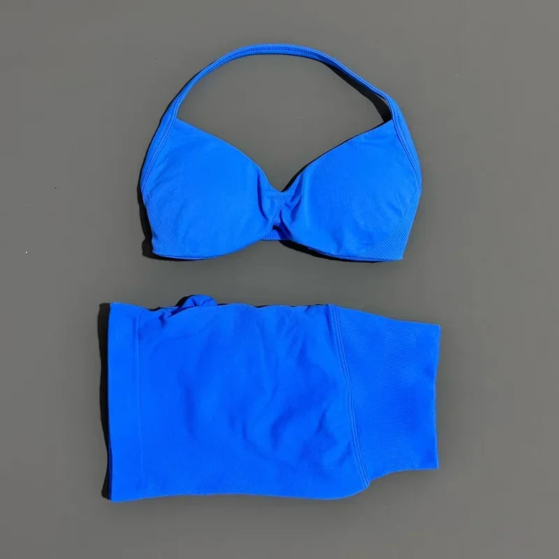 Dylan Sports Strappy Seamless Two Piece Sets