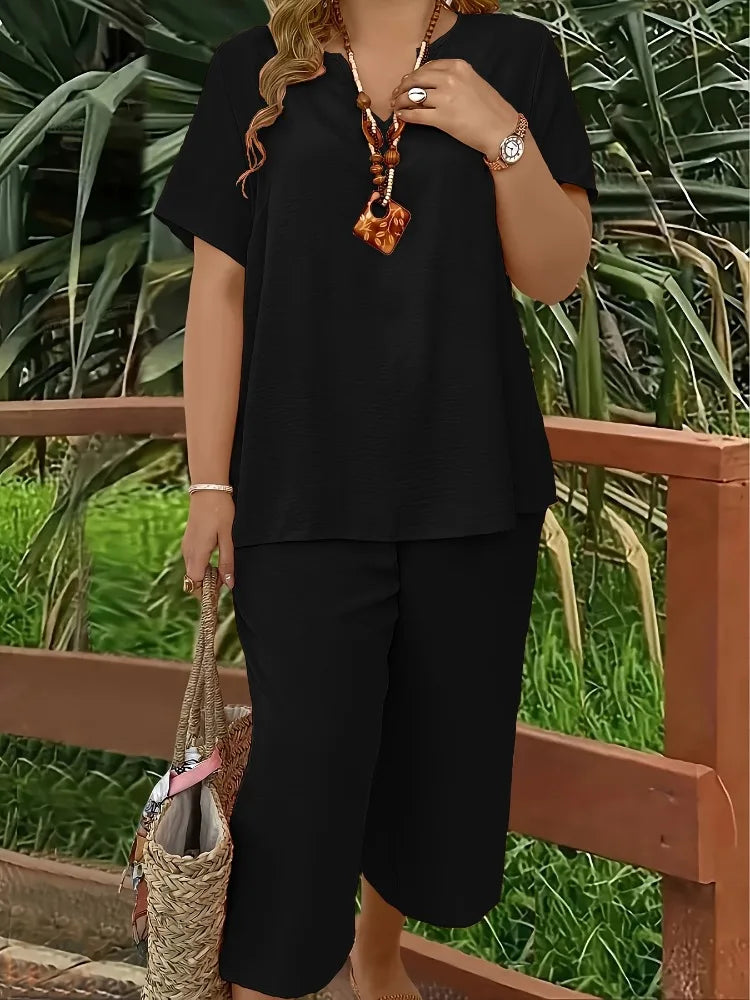 Pamela Autumn Fashion Plus Size Two Piece Sets