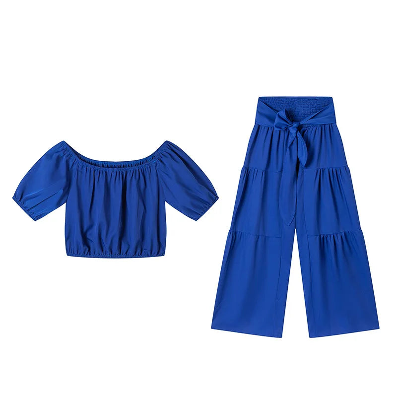 Dinorah Ladyelegant O Neck Two Piece Sets