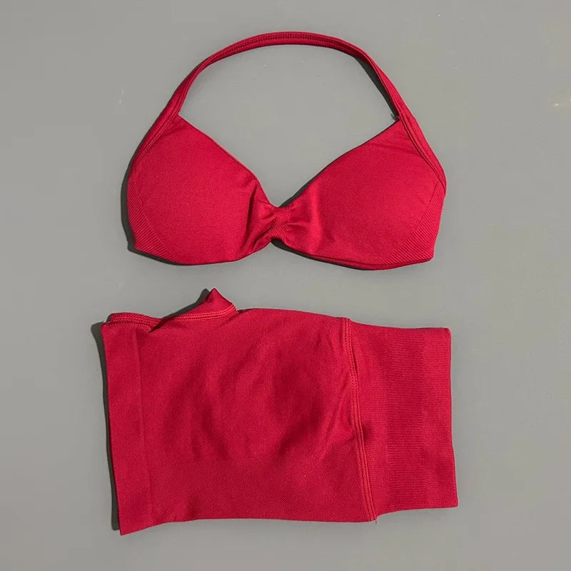 Dylan Sports Strappy Seamless Two Piece Sets