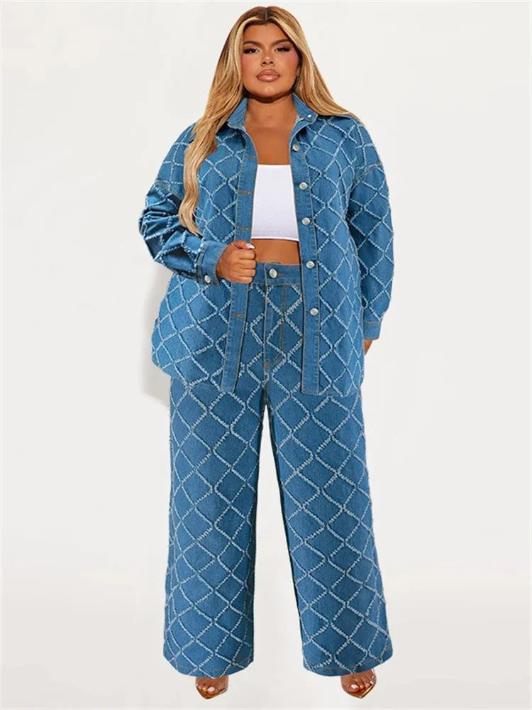 Gabriela Fall Clothing Print Long Sleeve Two Piece Sets