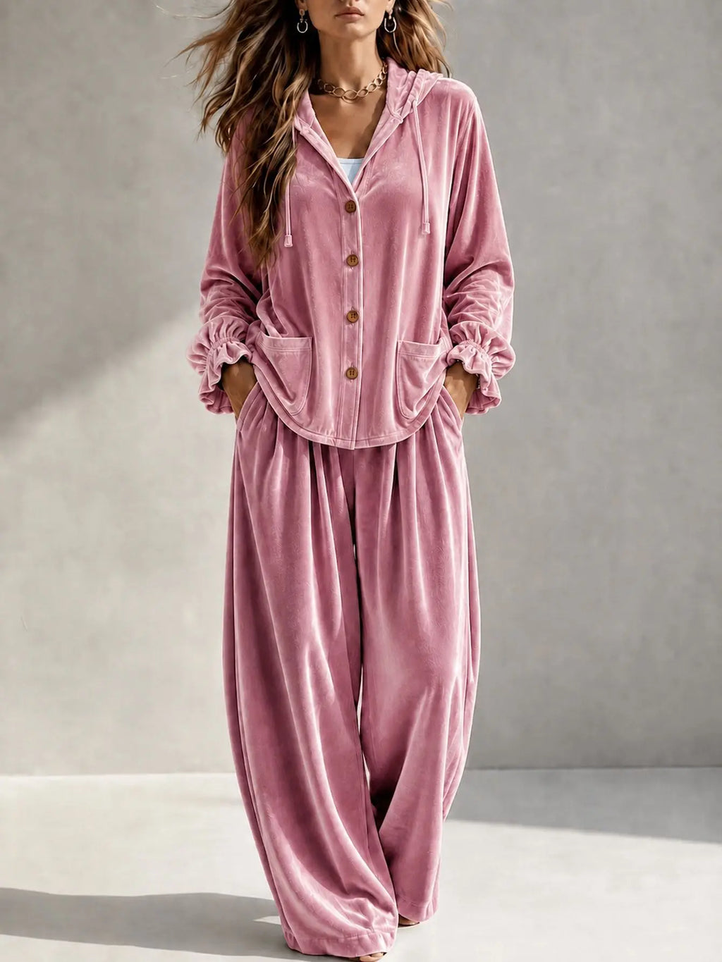 Tessa Long Sleeve Casual Loungewear Two Piece Sets