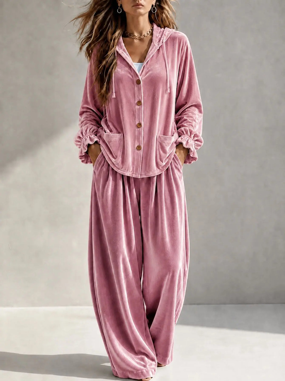 Tessa Long Sleeve Casual Loungewear Two Piece Sets