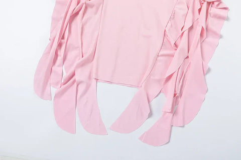 New City Fashion Trend One Shoulder Bra Wrap Hip Slim Fit Irregular Dress