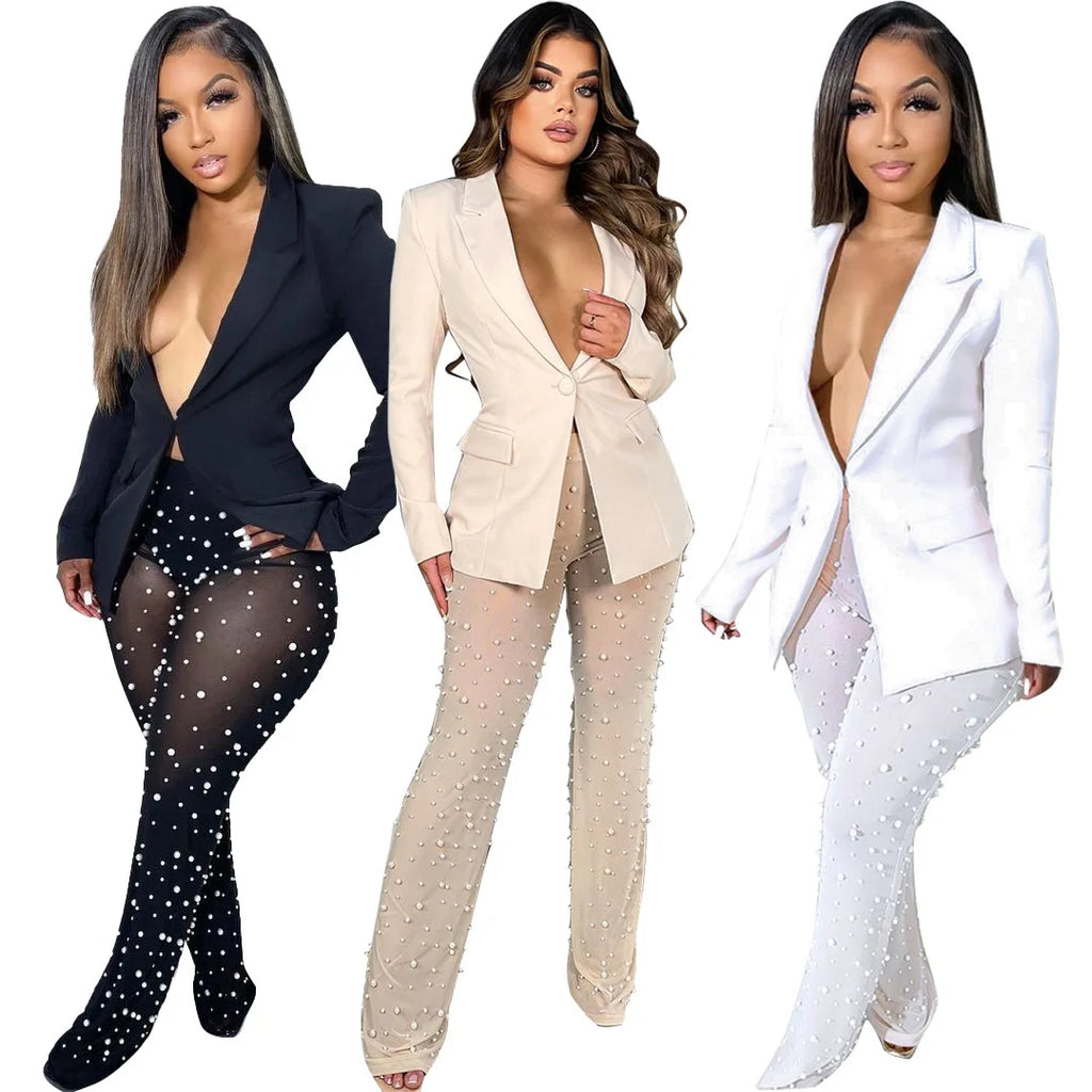 Candy Solid Color Elegant Casual Trendy Two Piece Sets