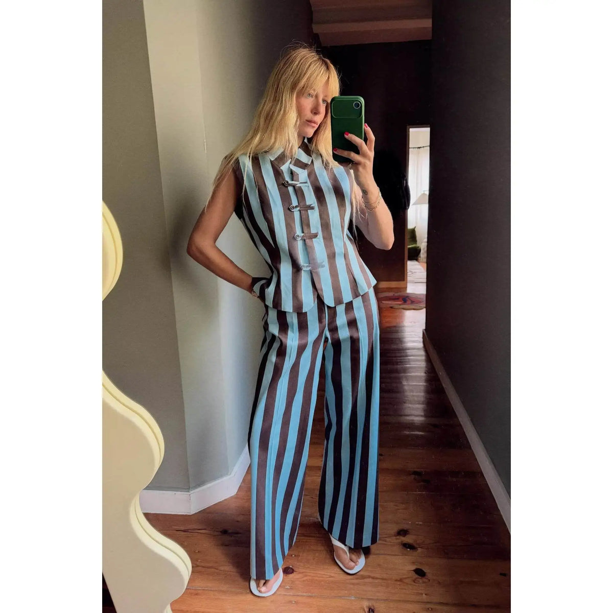 Martina Zipper Closure Casual Outfit Two Piece Sets