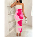 Kearny Fashion Sexy Ethos Elegant Slim Fit Printed with Chest Spread Dress