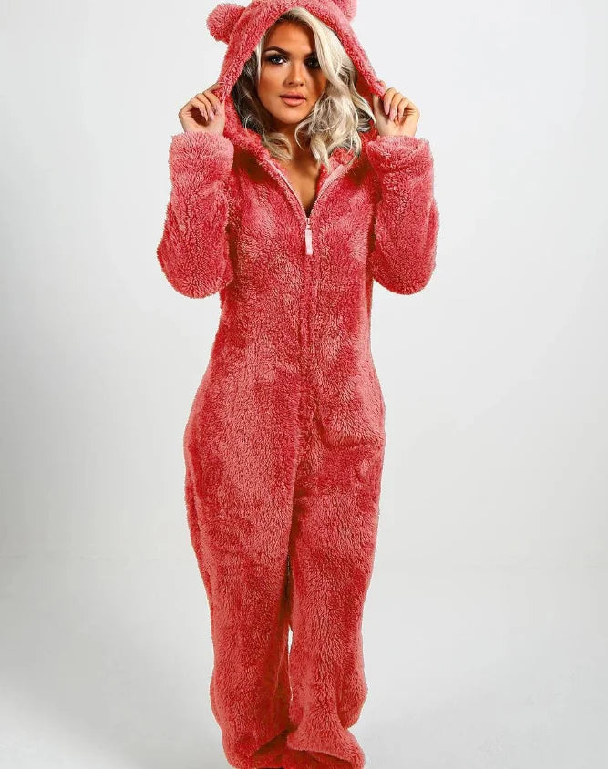 Plus Size One-Piece Jumpsuit for Women, Elegant Overalls, Full Length, Thickened, Autumn