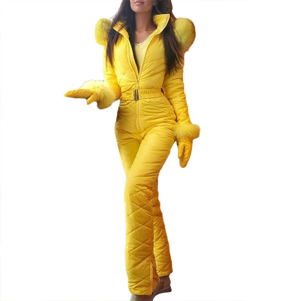 Plus Size Winter Snowboard Jumpsuit Winter Outdoor Women's Windproof Waterproof Ski