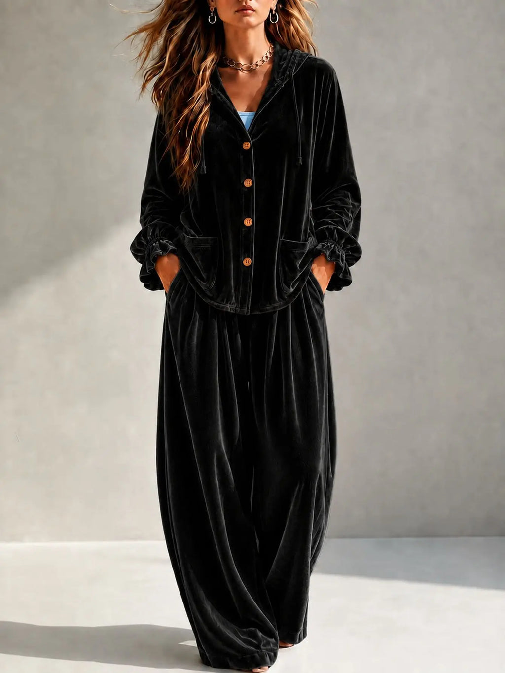 Tessa Long Sleeve Casual Loungewear Two Piece Sets